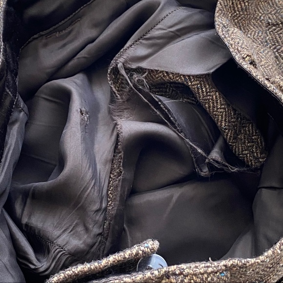 ESPRIT wool/silk blend brown trousers with lining - Picture 6 of 11